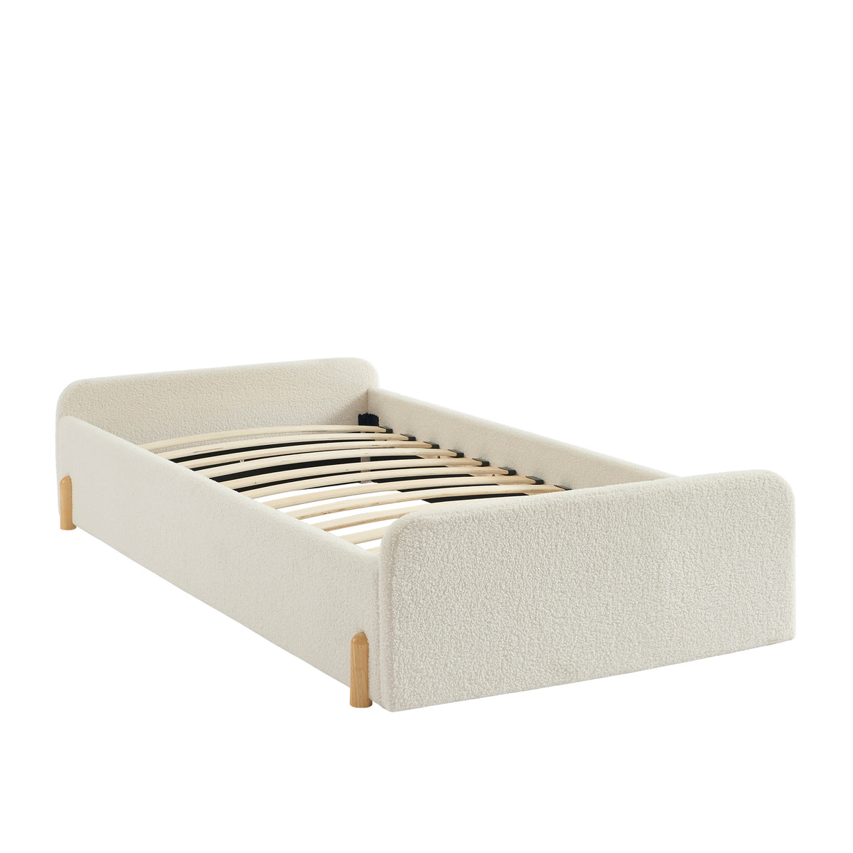 Nui - Children’s Bed - Beige Bouclé Fabric
