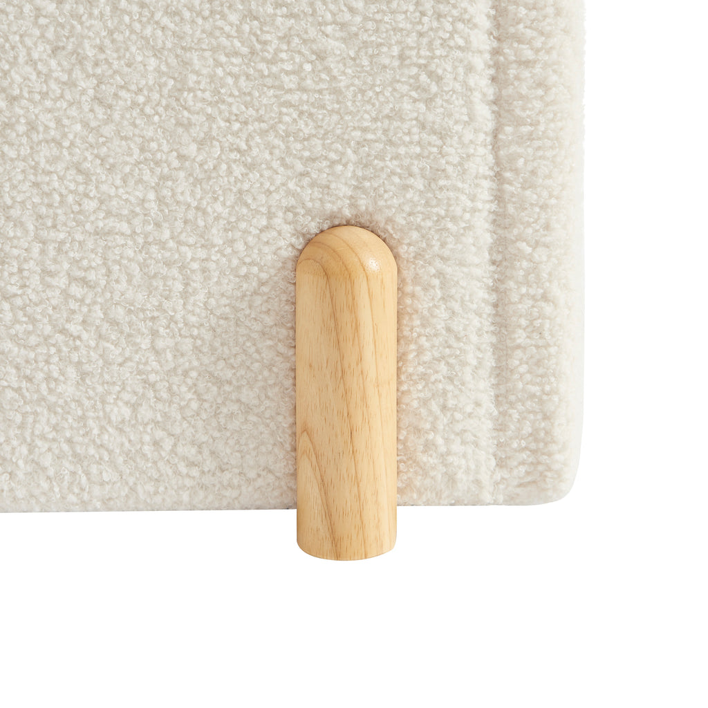 Nui - Children’s Bed - Beige Bouclé Fabric