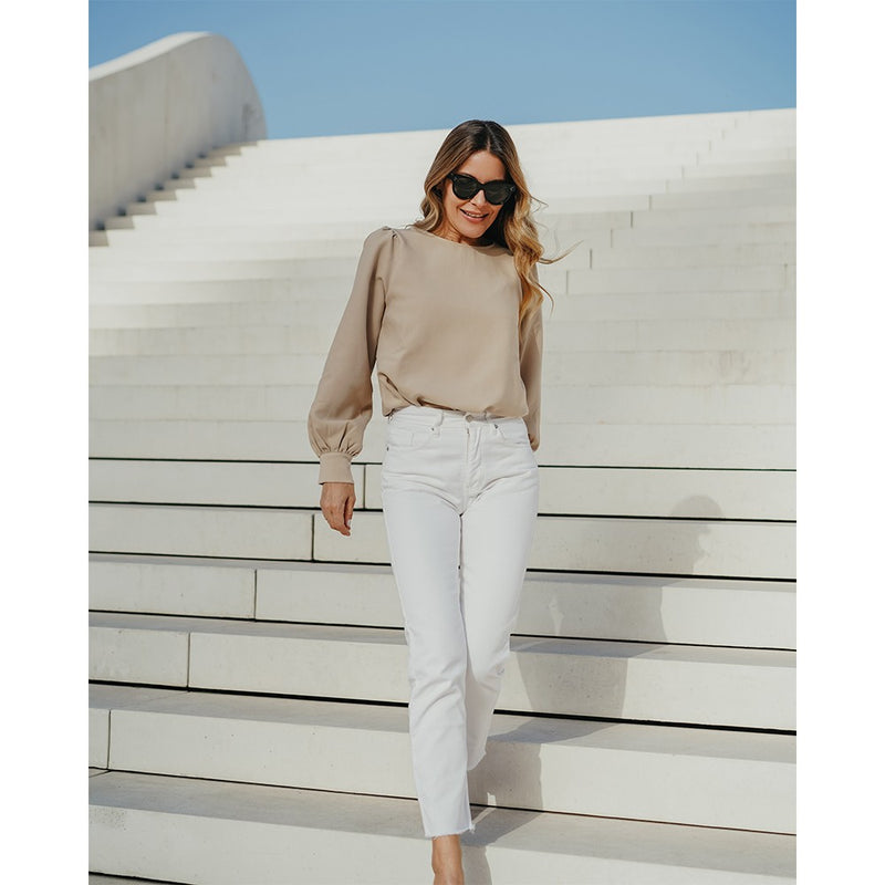 Seven August - Jeans Numero 7 - Blanc