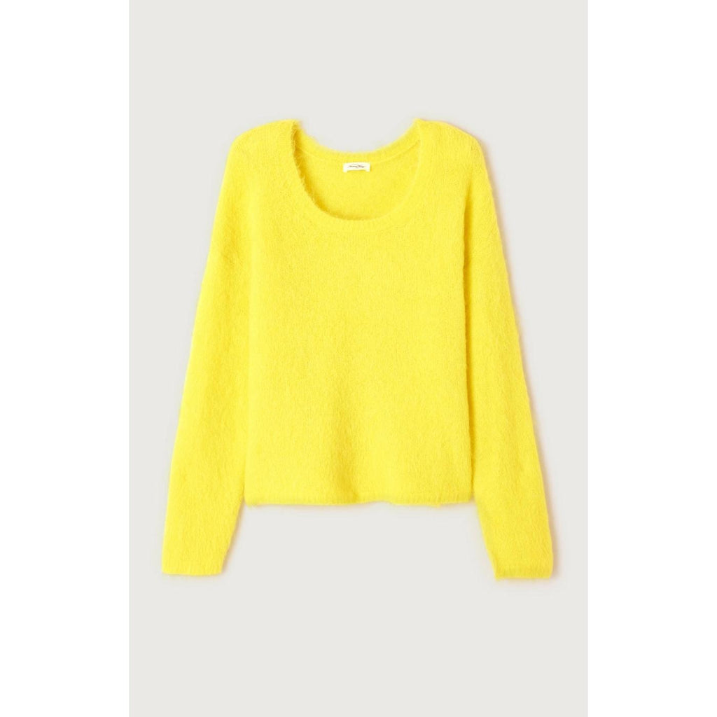 Jersey abombado de cuello redondo - Mimosa jaspeado - Mujer