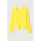 Jersey abombado de cuello redondo - Mimosa jaspeado - Mujer