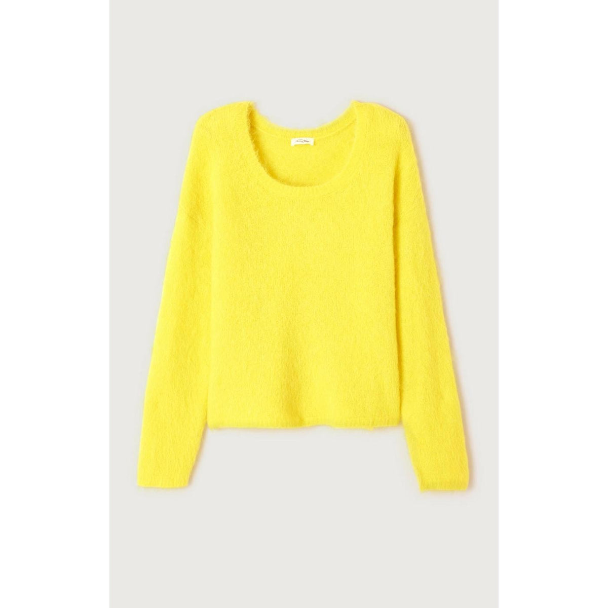 Jersey abombado de cuello redondo - Mimosa jaspeado - Mujer