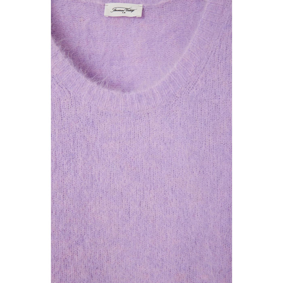 Maglione a palloncino girocollo - Orchidea mélange - Donna