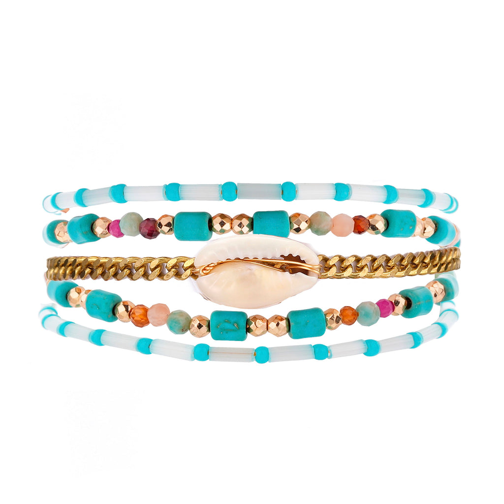 Bracciale a Fascia Nusa Turchese