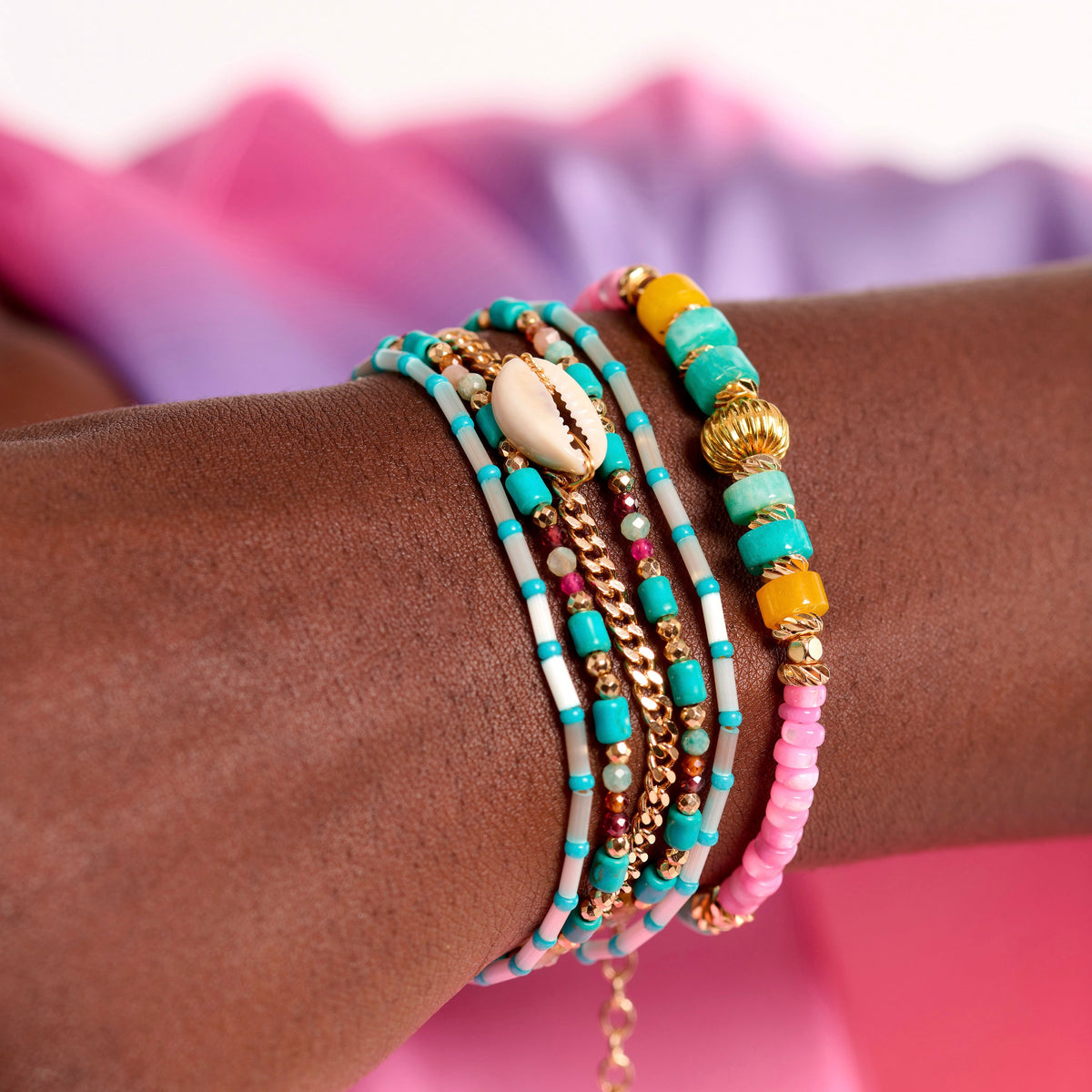 Bracciale a Fascia Nusa Turchese