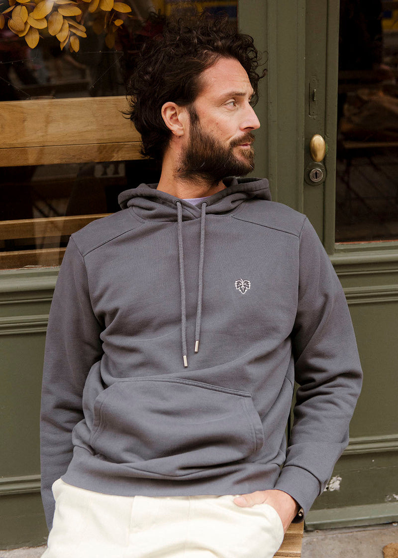 Hoodie - Charcoal Grey 100% Cotton