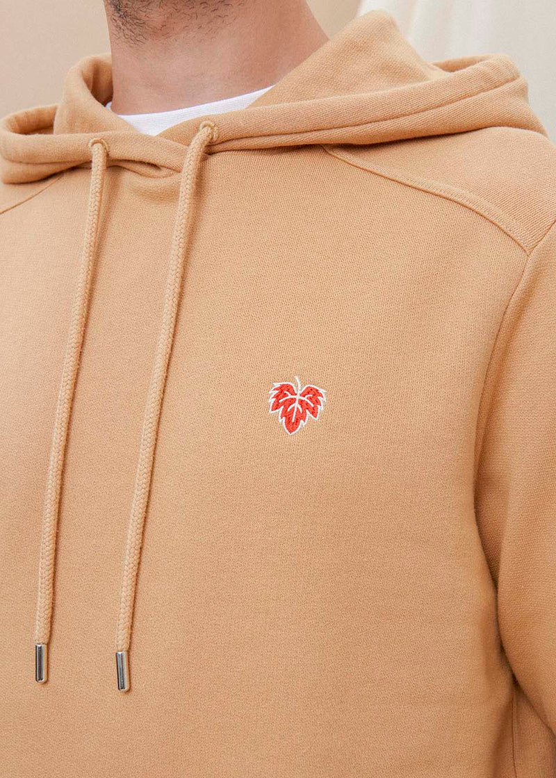 Hoodie - Camel 100% Cotton