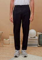 Pantalon Belted Laine Marine