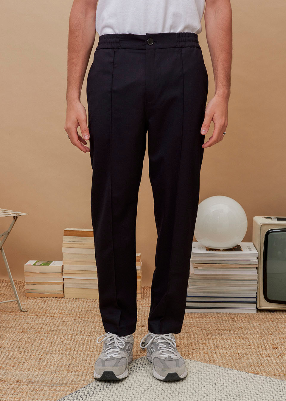 Pantalon Belted Laine Marine