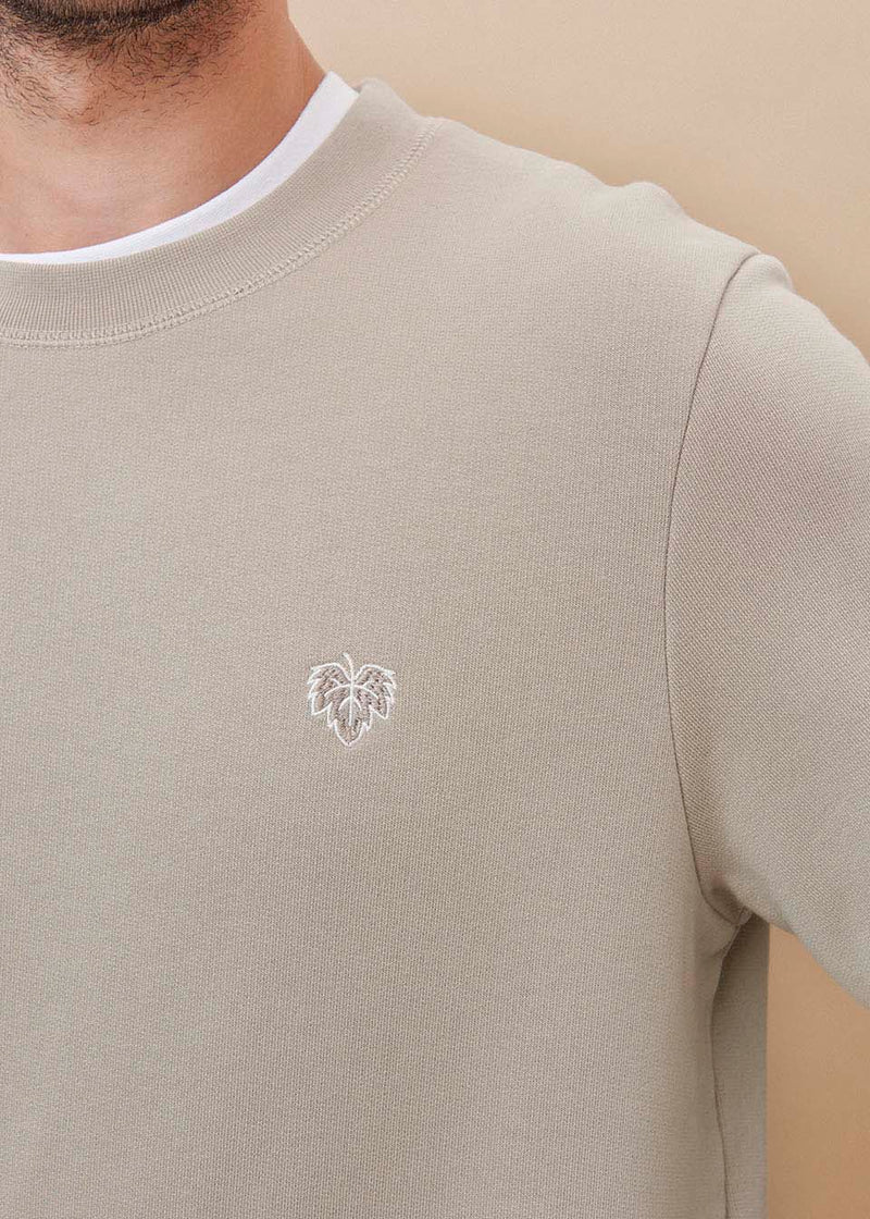 Sweatshirt - Pebble Grey 100% Cotton