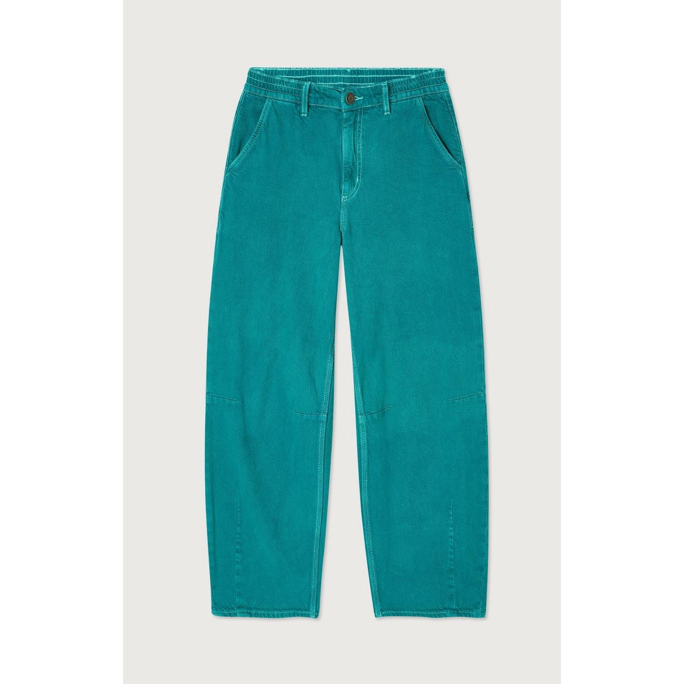Pantalón Largo de 5 Bolsillos - Esmeralda Sobremate - Mujer
