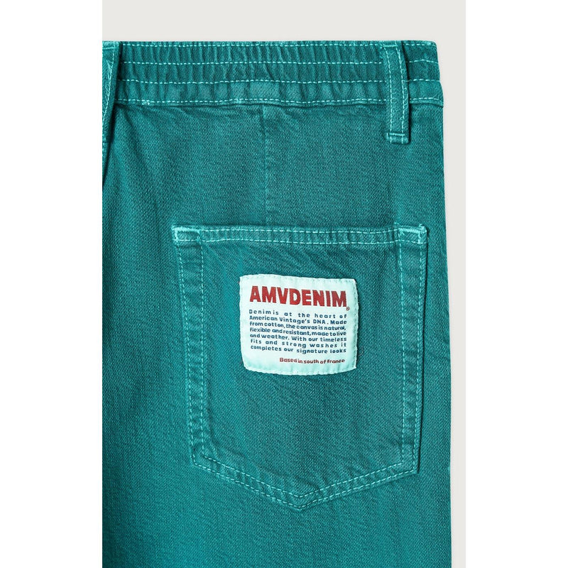 Long 5-Pocket Trousers - Overdyed Emerald - Women