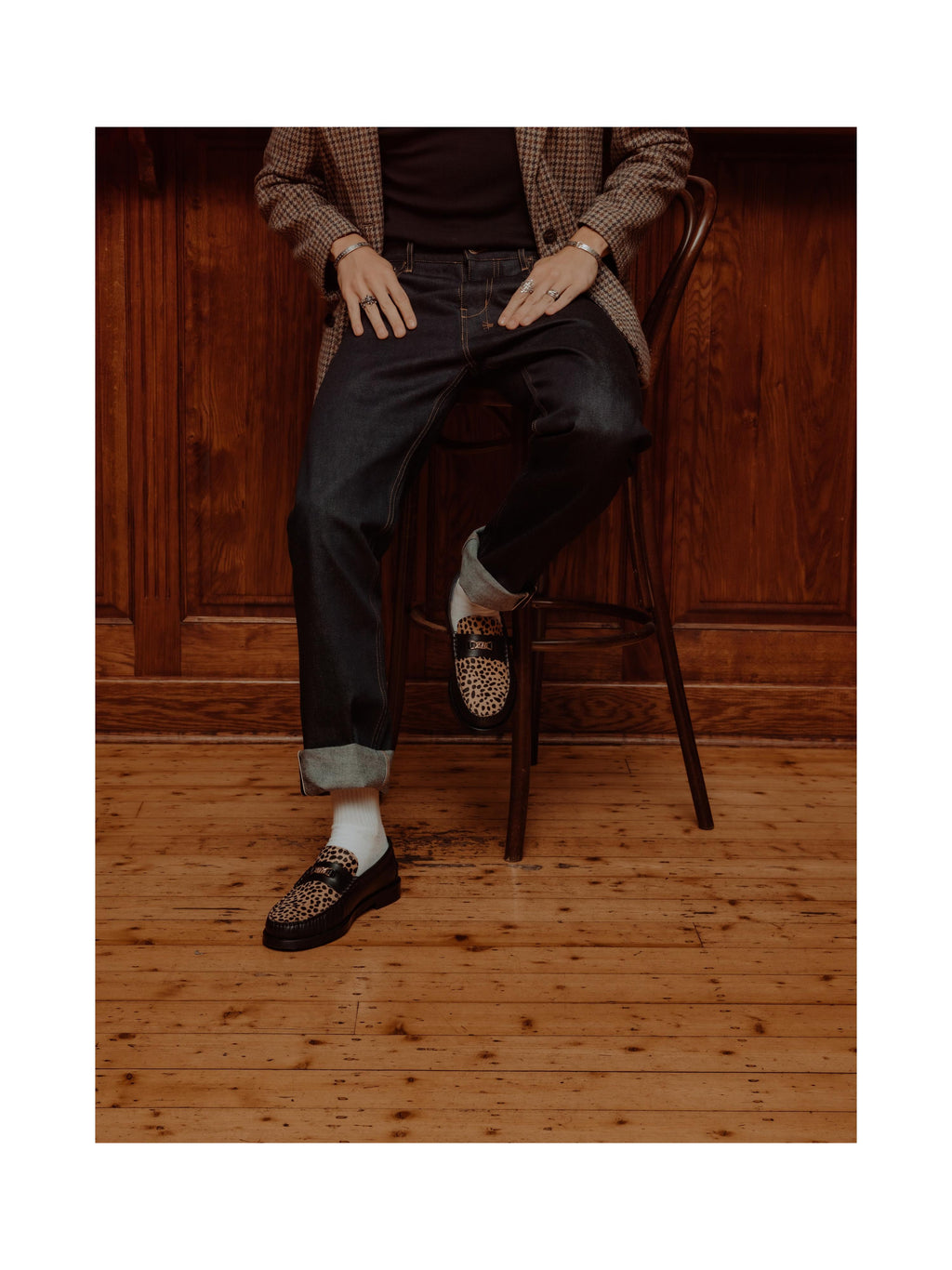 Roma Loafers - Leopardpels - Herre