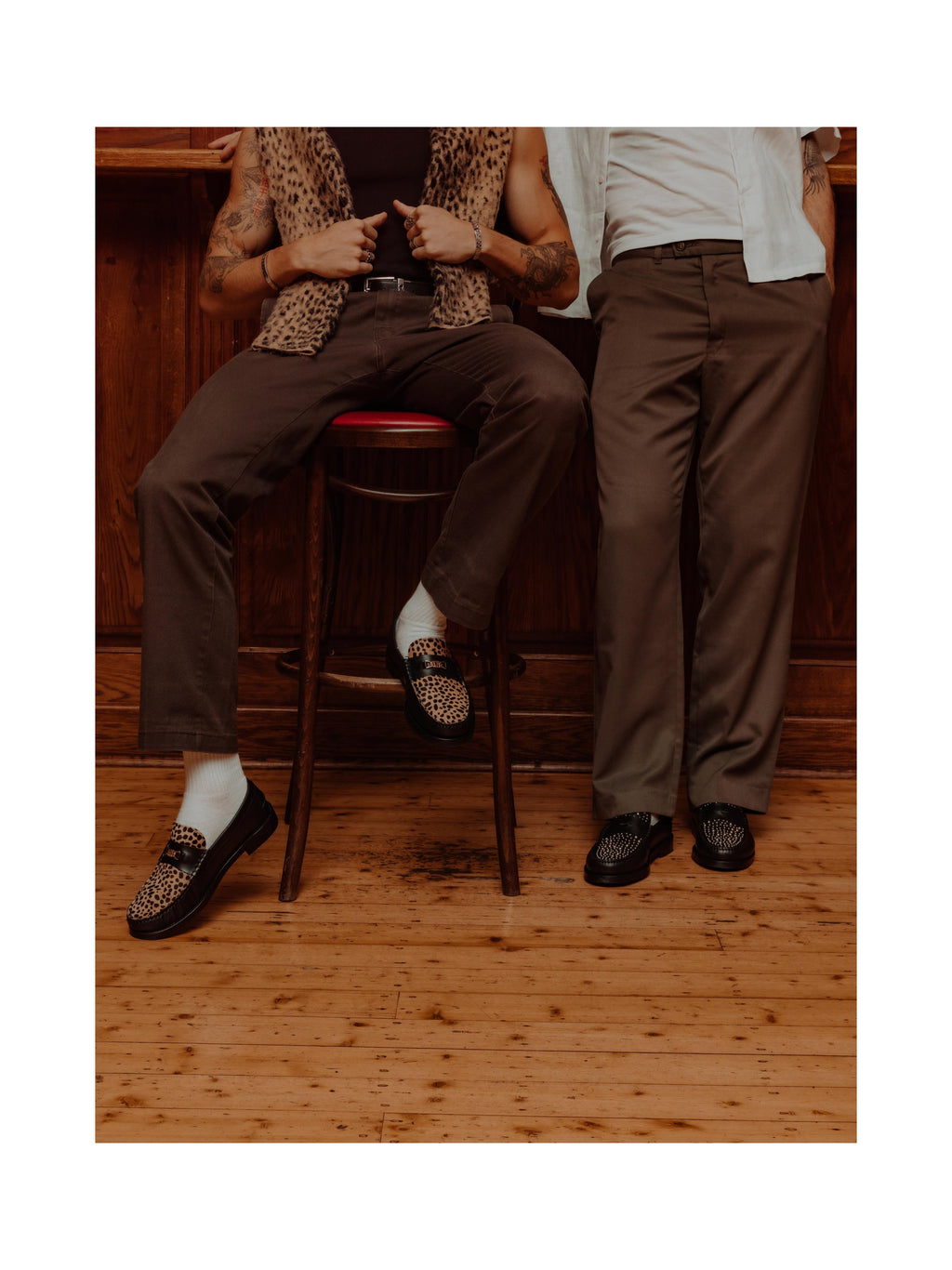Roma Loafers - Leopardpels - Herre