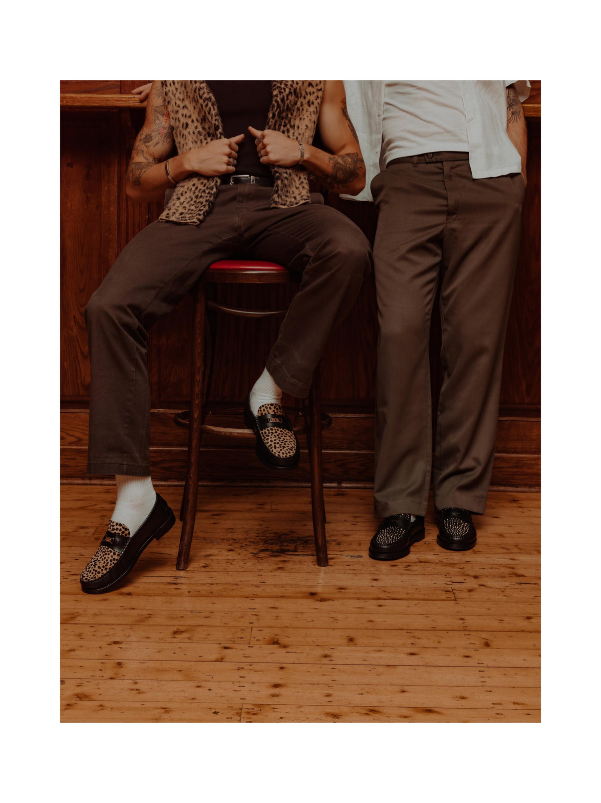 Roma Loafers - Leopardpels - Herre
