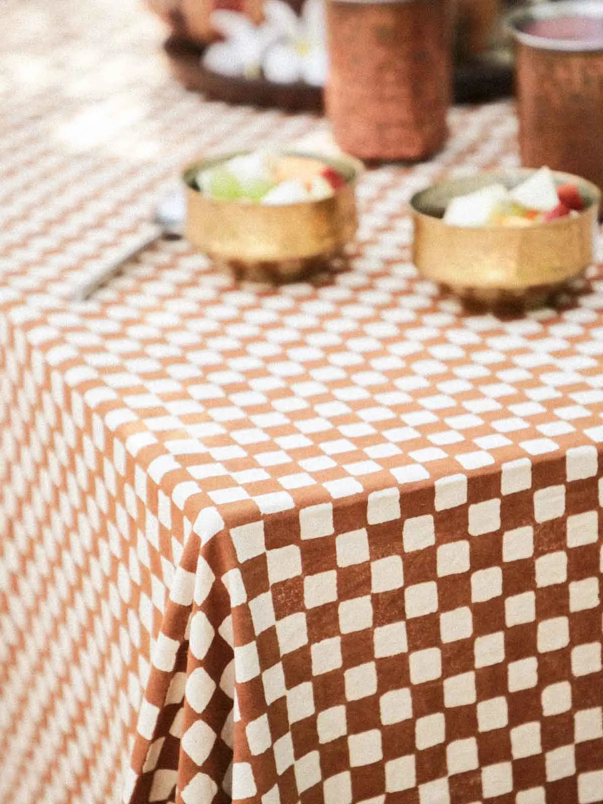 Damier Café - Tafelkleed