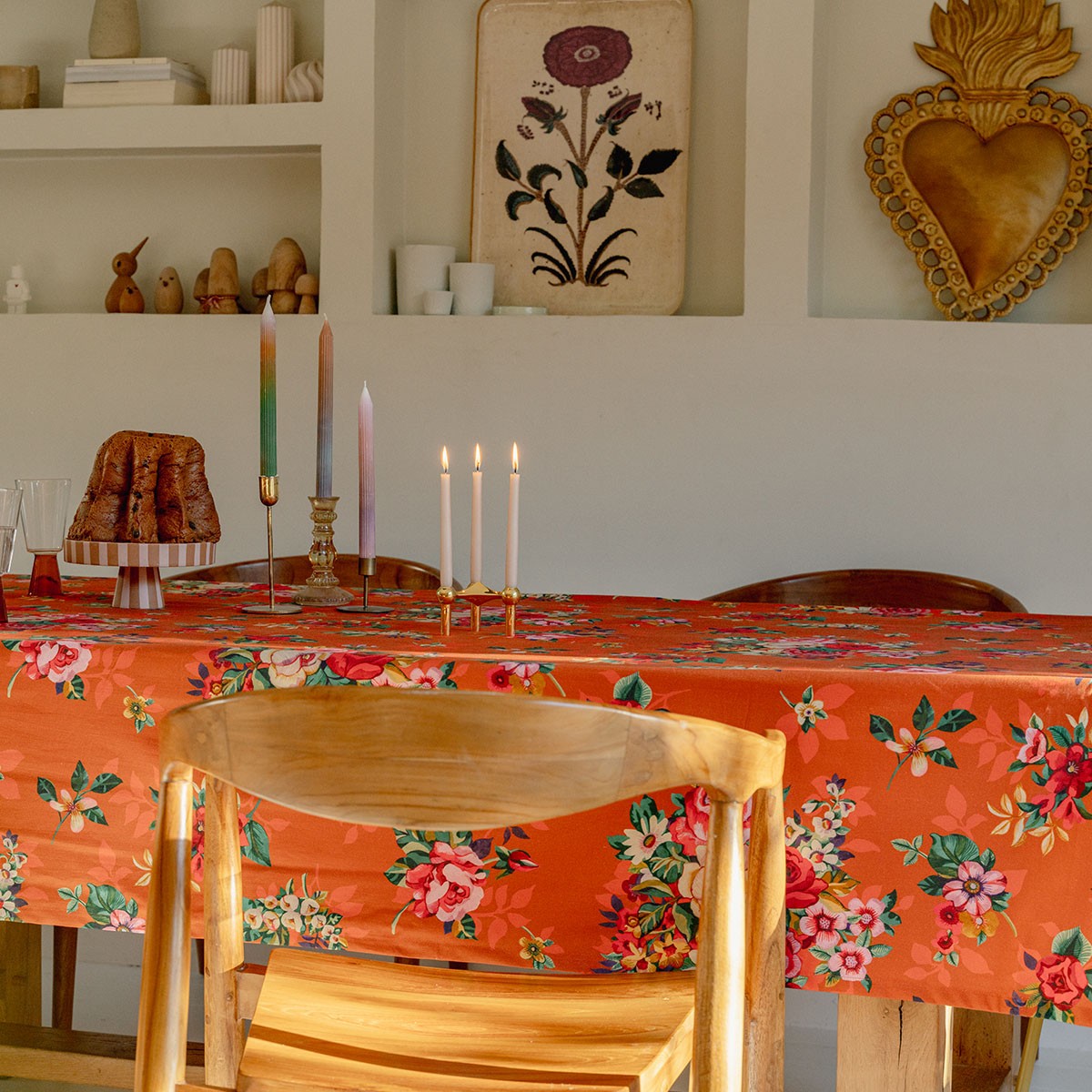 Nappe Carrée En Coton Mia Orange