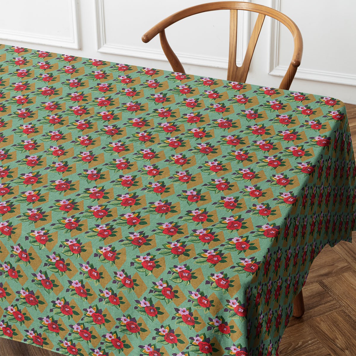 Nappe Carrée En Coton Suzie Vert