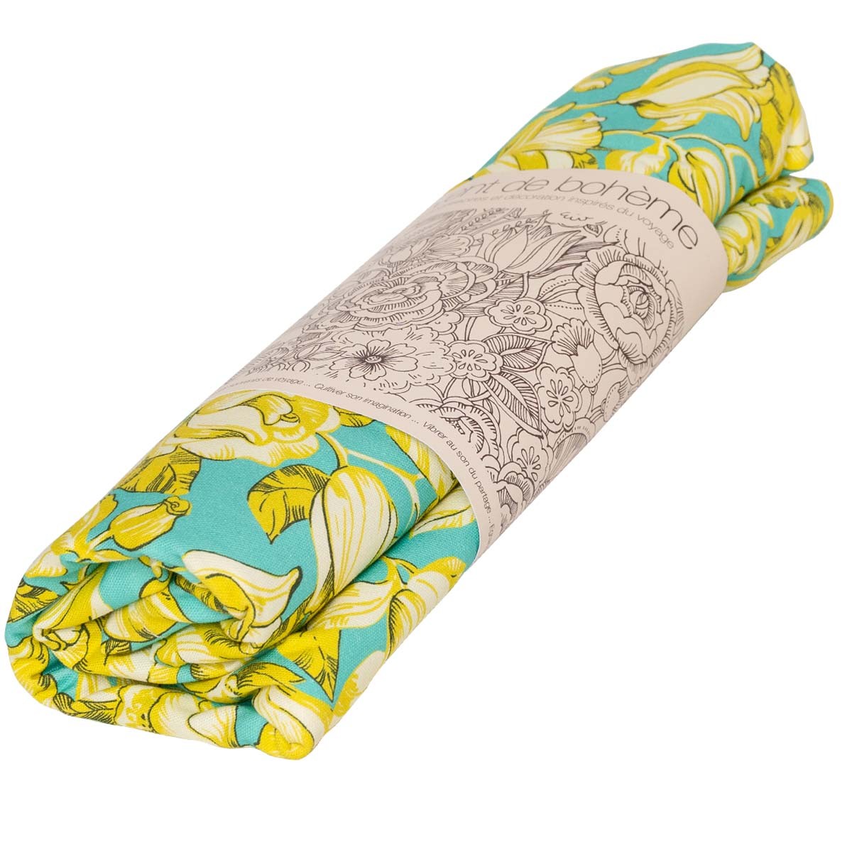 Nappe En Coton Aponi Turquoise