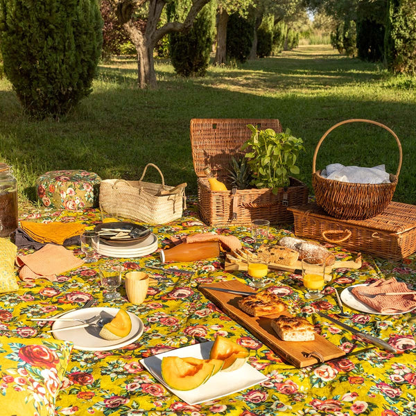Devi - Nappe - En Coton - Jaune