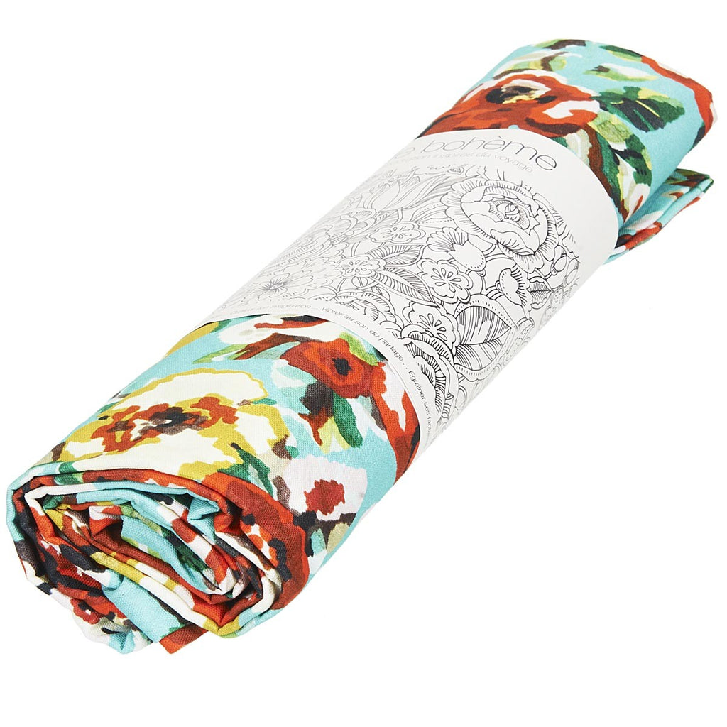 Nappe En Coton Rita Turquoise