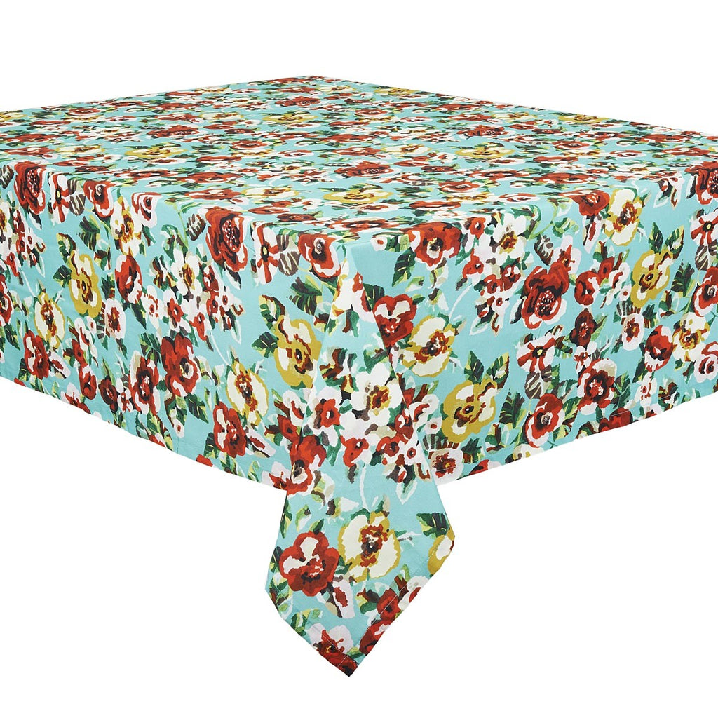 Nappe En Coton Rita Turquoise