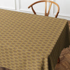 Nappe Rectangulaire En Coton Hindi Doré