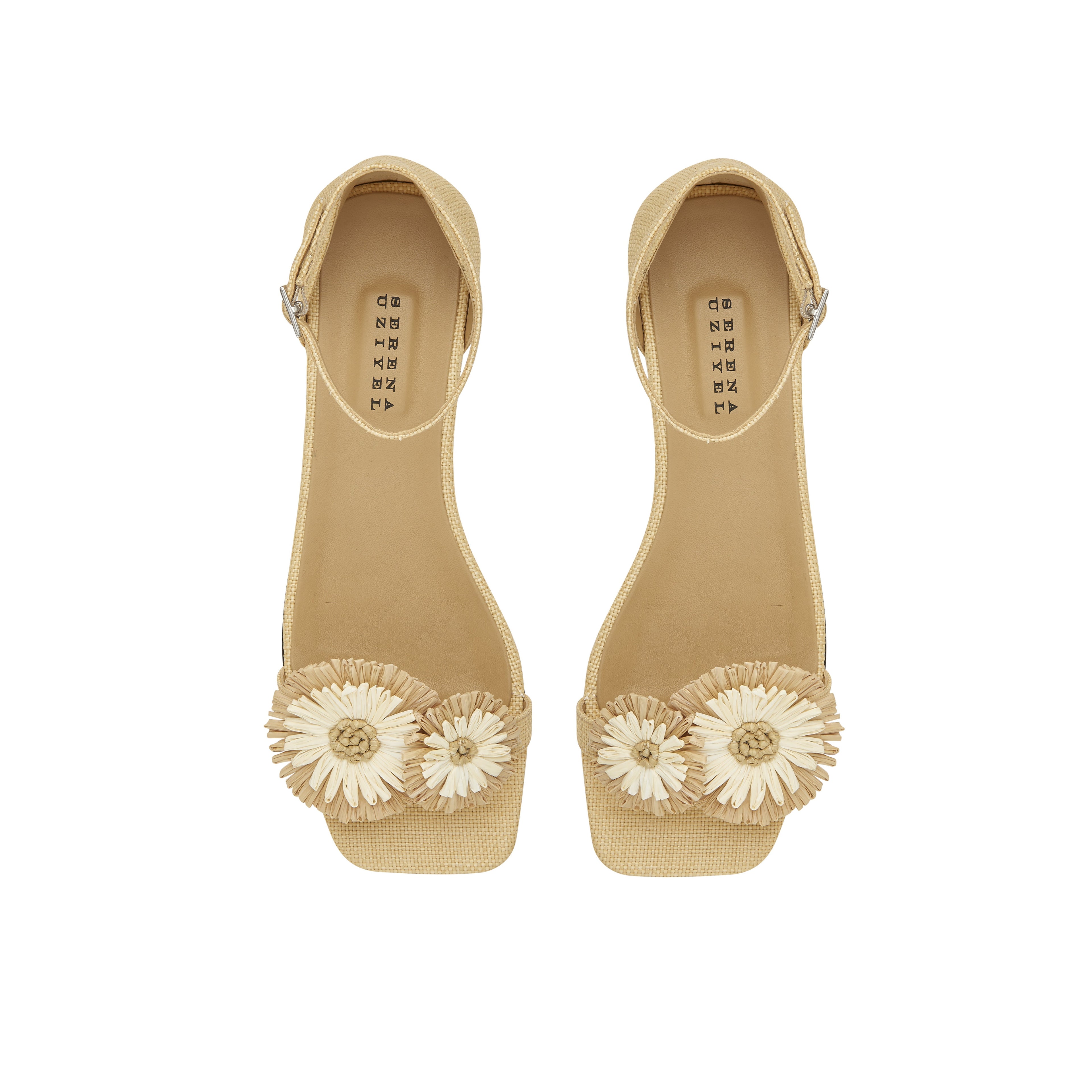 Narcissa Natural Flat Ankle Sandal