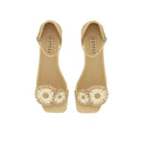Narcissa Natural Flat Ankle Sandal