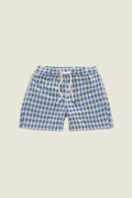 Short Navy Diamond Terry - Bleu