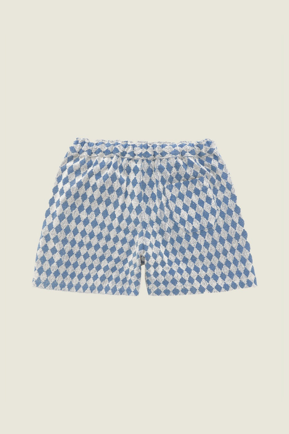 Short Navy Diamond Terry - Bleu
