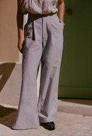 Pantalon Justine - Rayures Bleues