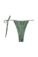 Bas De Maillot Tanga Pauline - Carreaux Vert