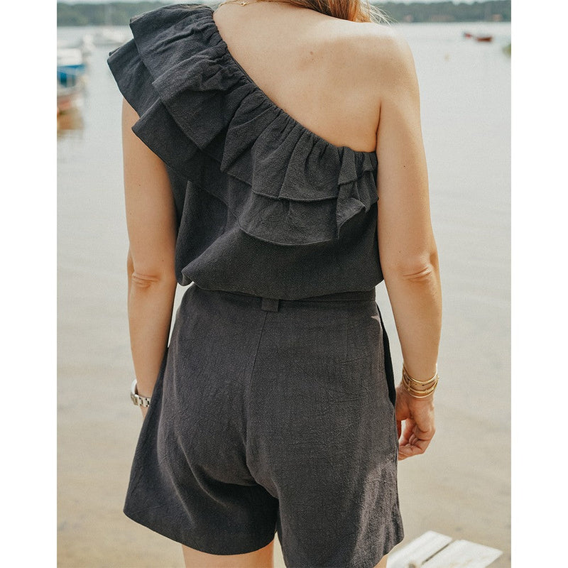 Seven August - Blusa New Tara - Lino Negro