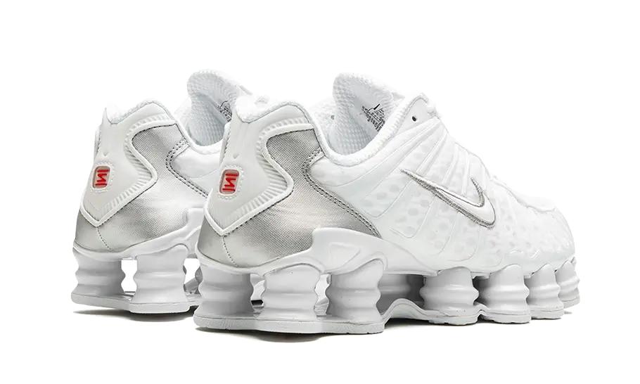 Nike - Shox Tl White Metallic Silver Max Orange - Blanc