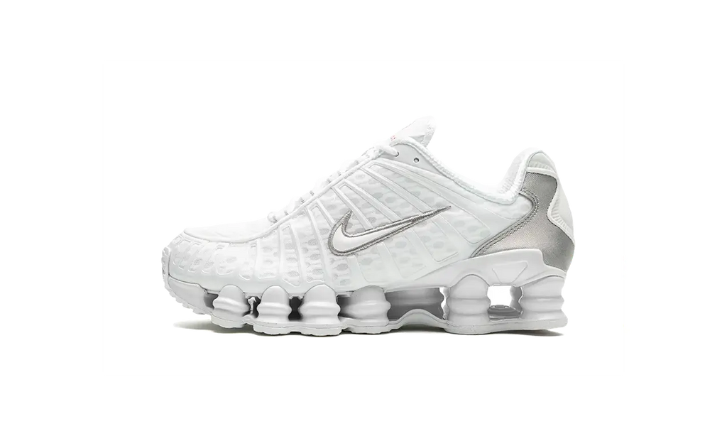 Shox Tl White Metallic Silver Max Orange - Blanc