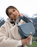 Sac Demi-Lune Noa Bleu Orage