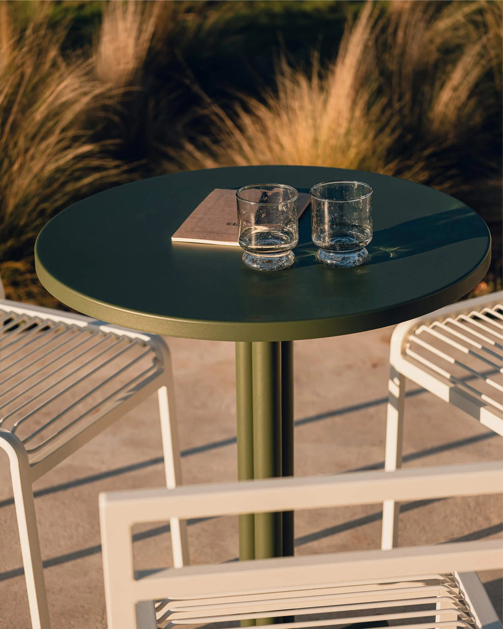 Nokk - Table Bistrot - Acier - Forest Green