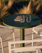 Nokk - Table Bistrot - Acier - Forest Green