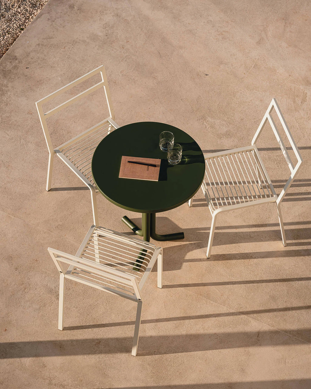 Nokk - Table Bistrot - Acier - Forest Green