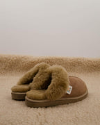 Paule Slippers - Shearling - Camel - Women
