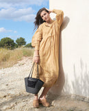 Sac Cabas Palas Noir Raphia