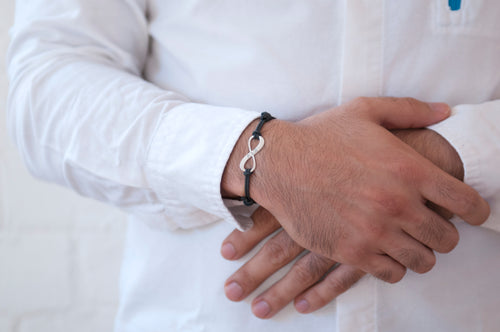 Bracelet Personnalisé Infinity Pour Homme