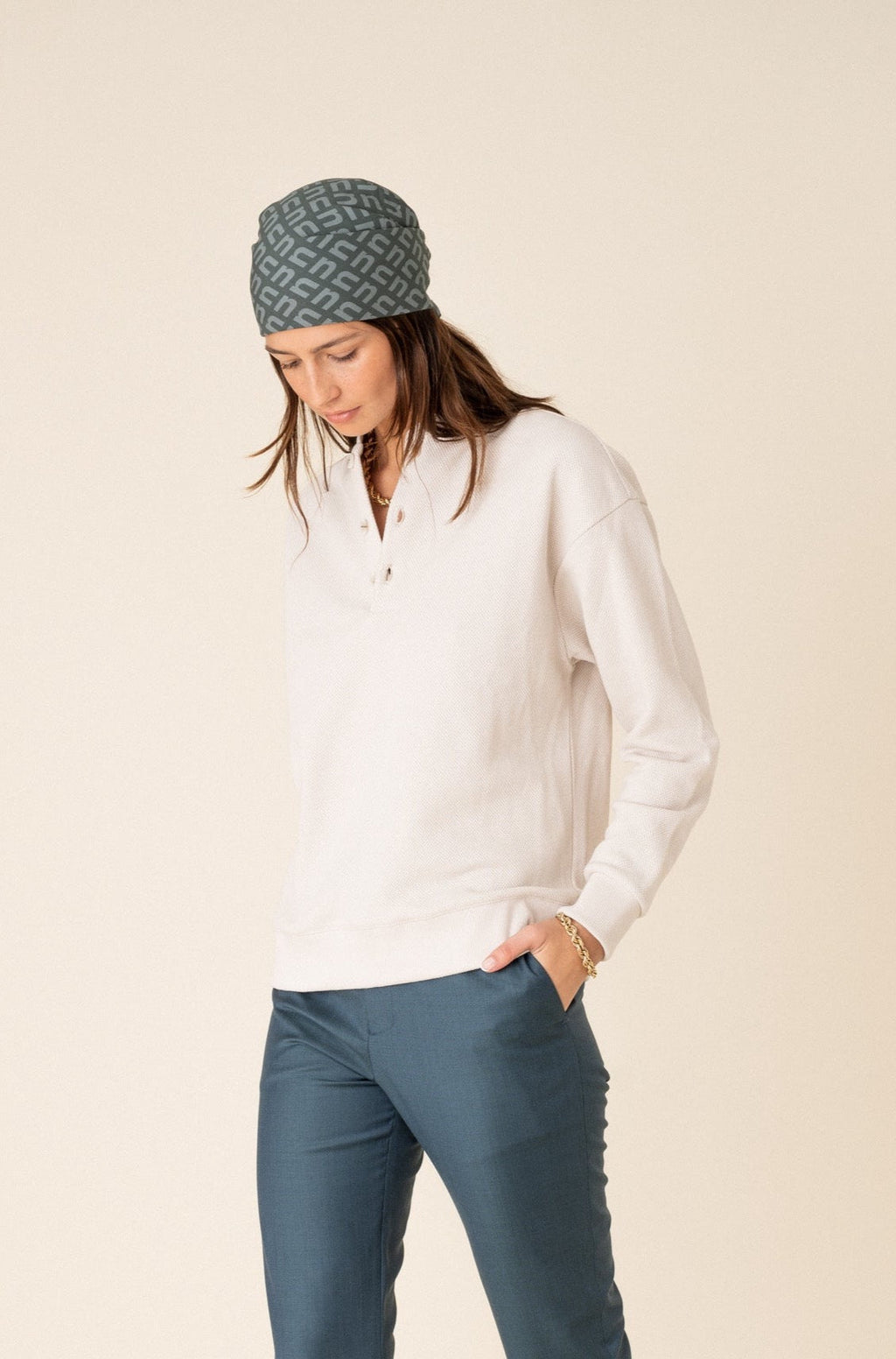 Sweatshirt Atlas Ecru