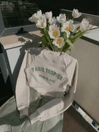 Sweatshirt Sweater Paris Tropical Ecru