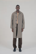 Manteau Mac Mayfair Laine Upcyclée Beige Checks