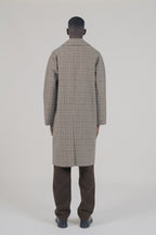 Manteau Mac Mayfair Laine Upcyclée Beige Checks