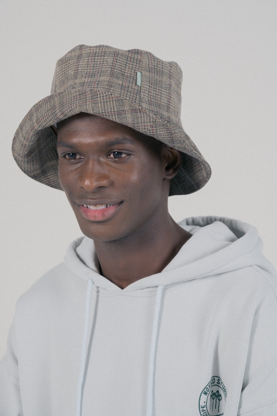 Bonnet Beige Checks