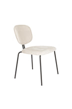 Button - Dining Chair - Polyester - Off White/Beige