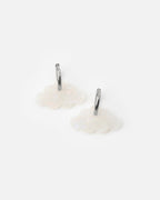 Boucles D'Oreilles Nuage - Irisé Blanc